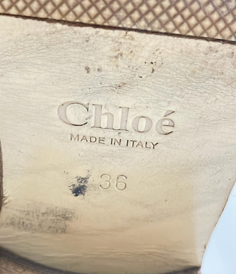 【美品】✨Chloe クロエ 23cm ロングブーツ レザー 茶系 36 y2k 美品】✨Chloe クロエ 23cm ロングブーツ レザー 茶系 36 y2k