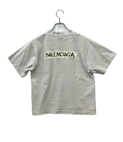 BALENCIAGA 半袖Tシャツ ダメージ加工 25SS Masking Tape T-Shirt メンズ SIZE XXS バレンシアガ