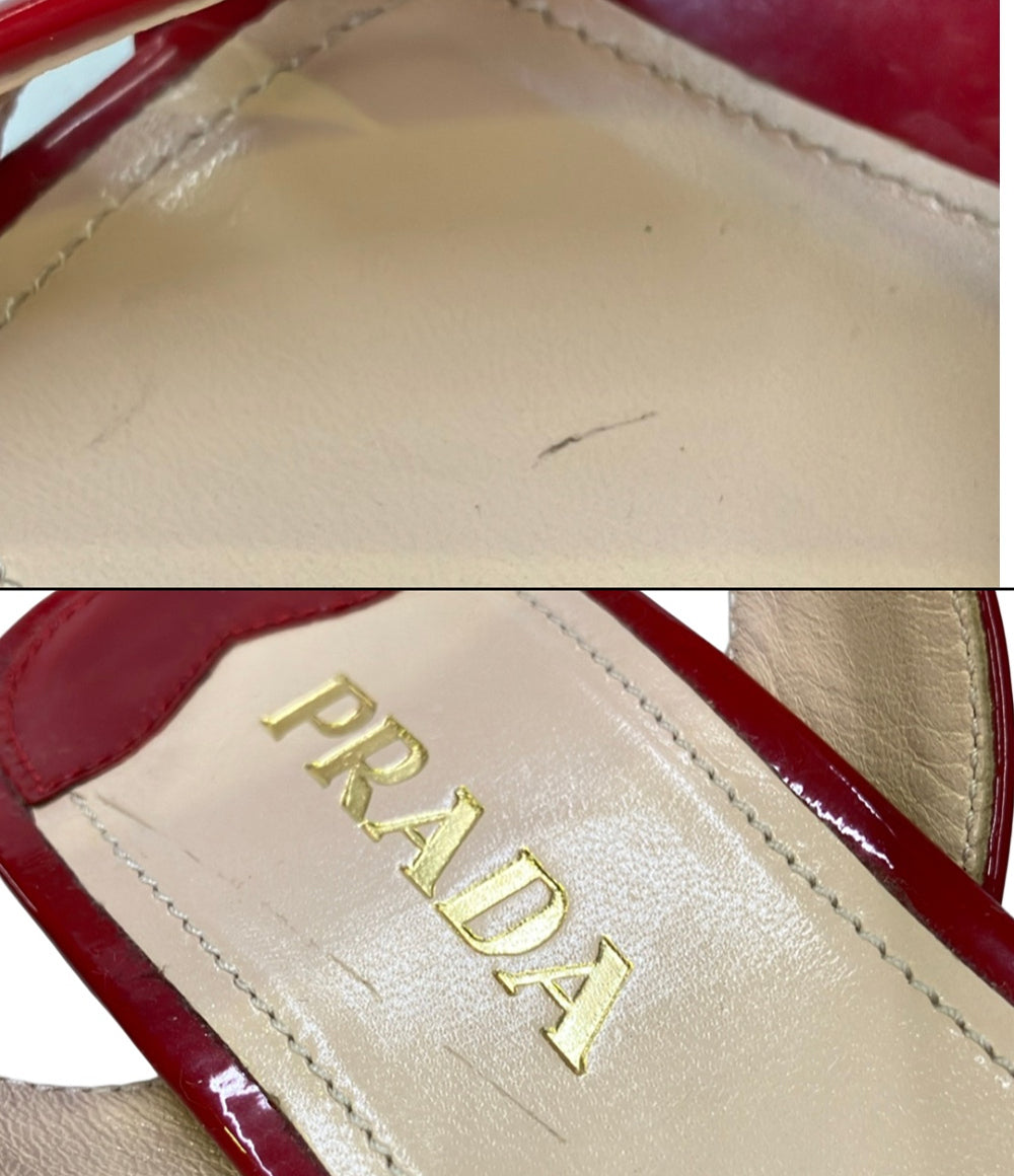 PRADA クラスストラップエナメルサンダル 1XP675 レディース SIZE 36 (23cm) プラダ