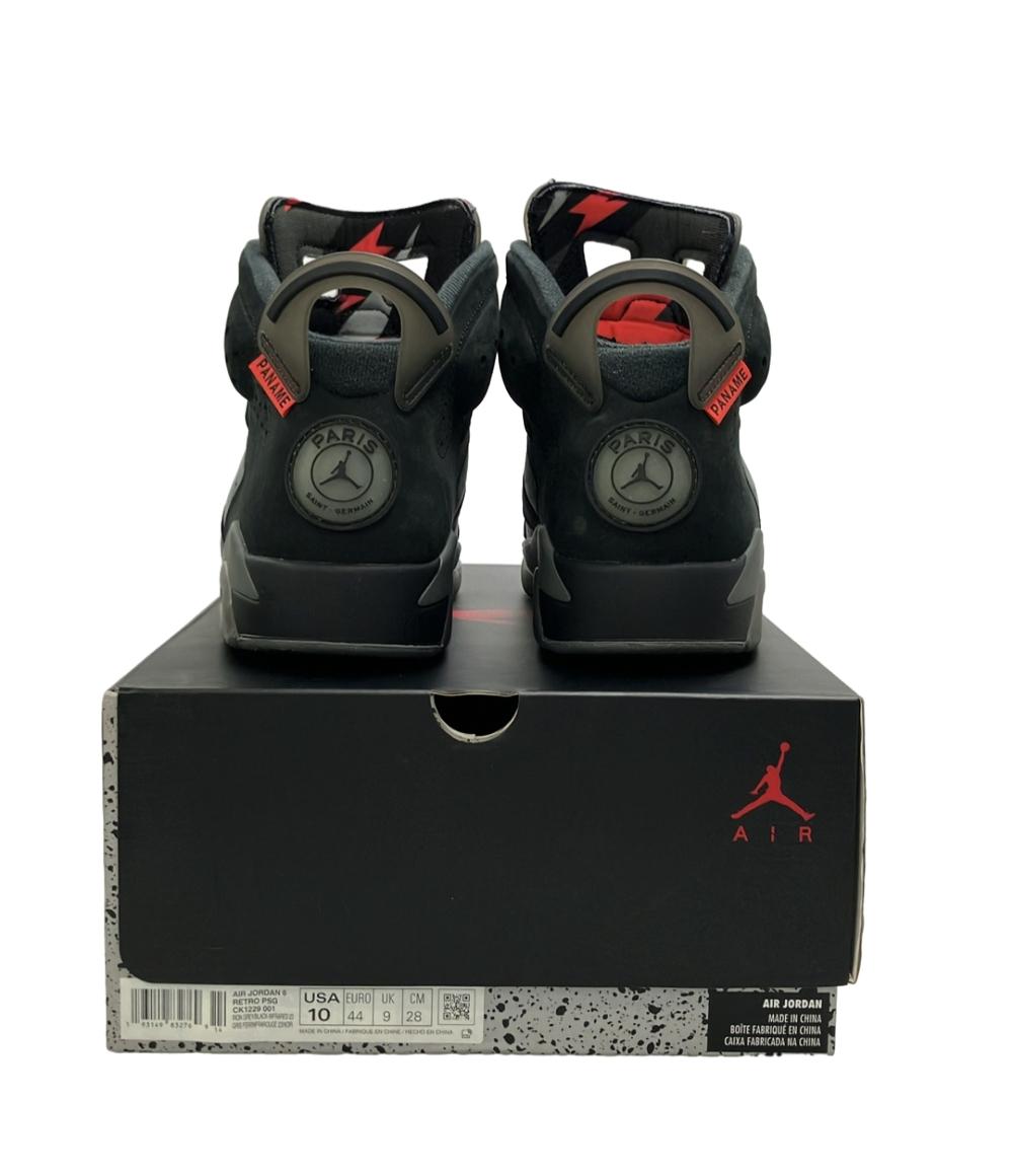 AIR JORDAN NIKE ミドルカットスニーカー アイアングレー/インフラレッド23-ブラック エアジョーダン 6 レトロ PSG CK1229-001 メンズ SIZE 28.0 (XL)