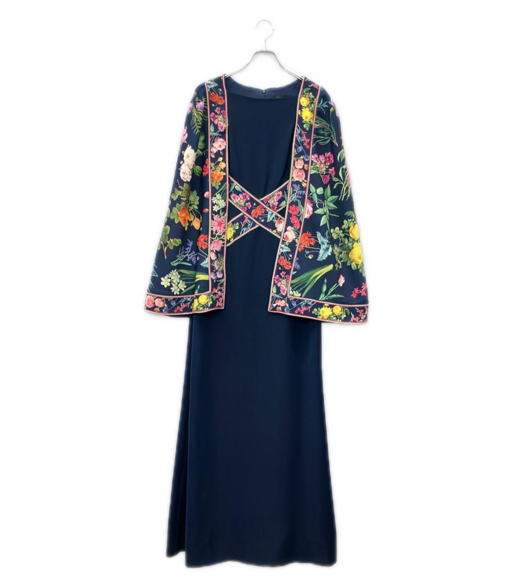 TADASHI SHOJI ボタニカル柄 ケープドレス レディース SIZE 4 タダシショージ