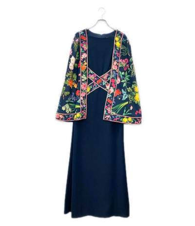 TADASHI SHOJI ボタニカル柄 ケープドレス レディース SIZE 4 タダシショージ