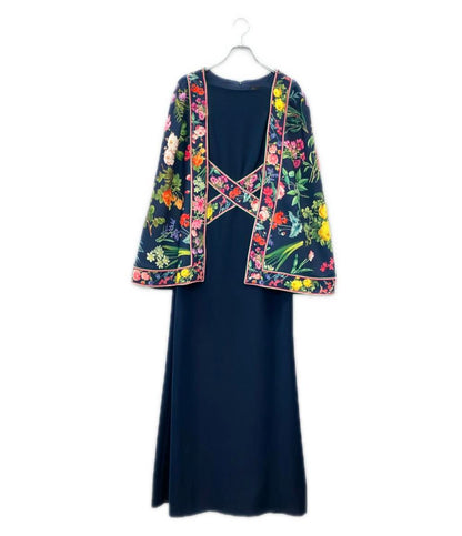 TADASHI SHOJI ボタニカル柄 ケープドレス レディース SIZE 4 タダシショージ