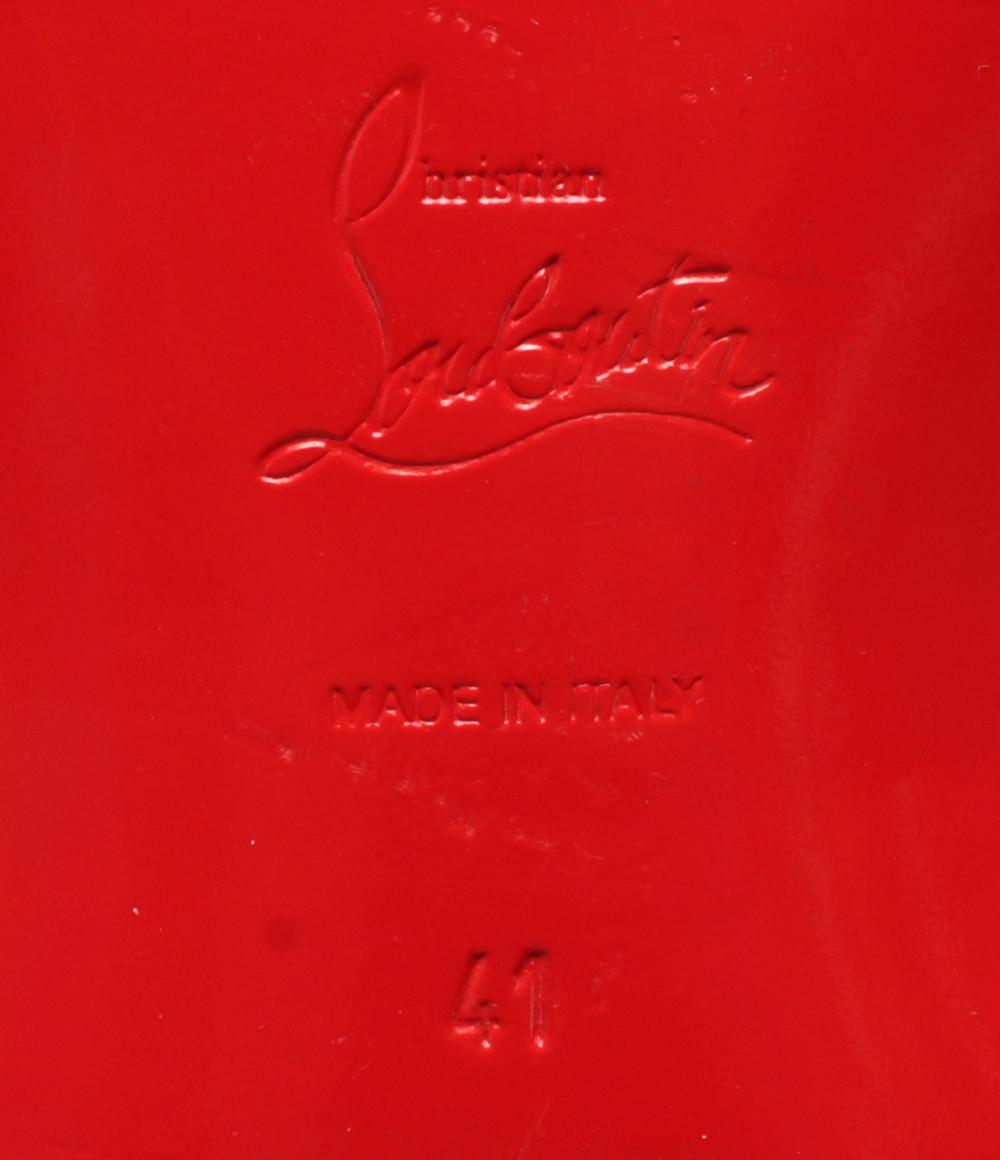 Christian Louboutin スパイクベルベットローファー スタッズ メンズ SIZE 41 25.5(cm) クリスチャンルブタン