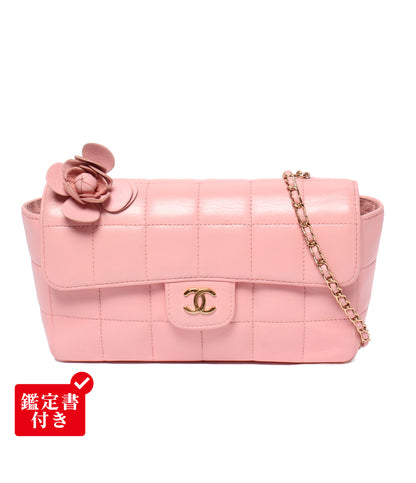 CHANEL チェーンショルダーバッグ 斜め掛け ゴールド金具 8番台 チョコバー レディース シャネル