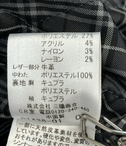 BURBERRY BLACK LABEL チェスターコート 内地キルティング グレー D1B03-205-08 メンズ SIZE M バーバリーブラックレーベル