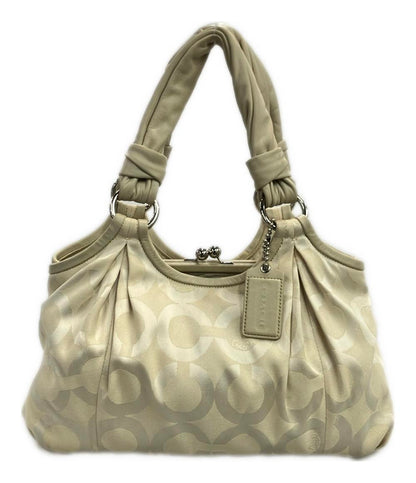 コーチ トートバッグ ショルダーバッグ 肩掛け キャンバス レザー オプアート 13441 レディース COACH