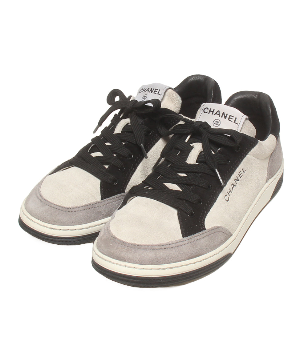 CHANEL ローカットスニーカー スエード G45085 レディース SIZE 37 (24.5cm) シャネル