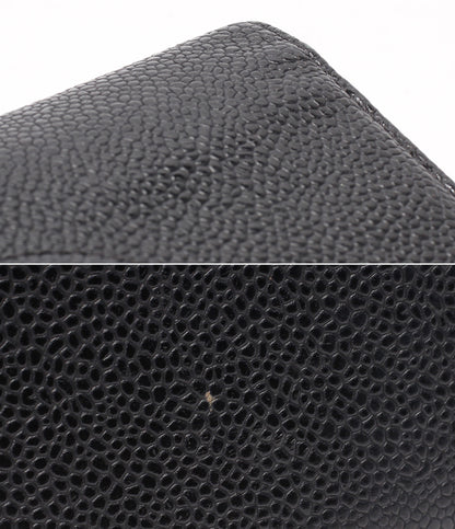 CHANEL 長財布 キャビアスキン ココマーク A48651 レディース シャネル