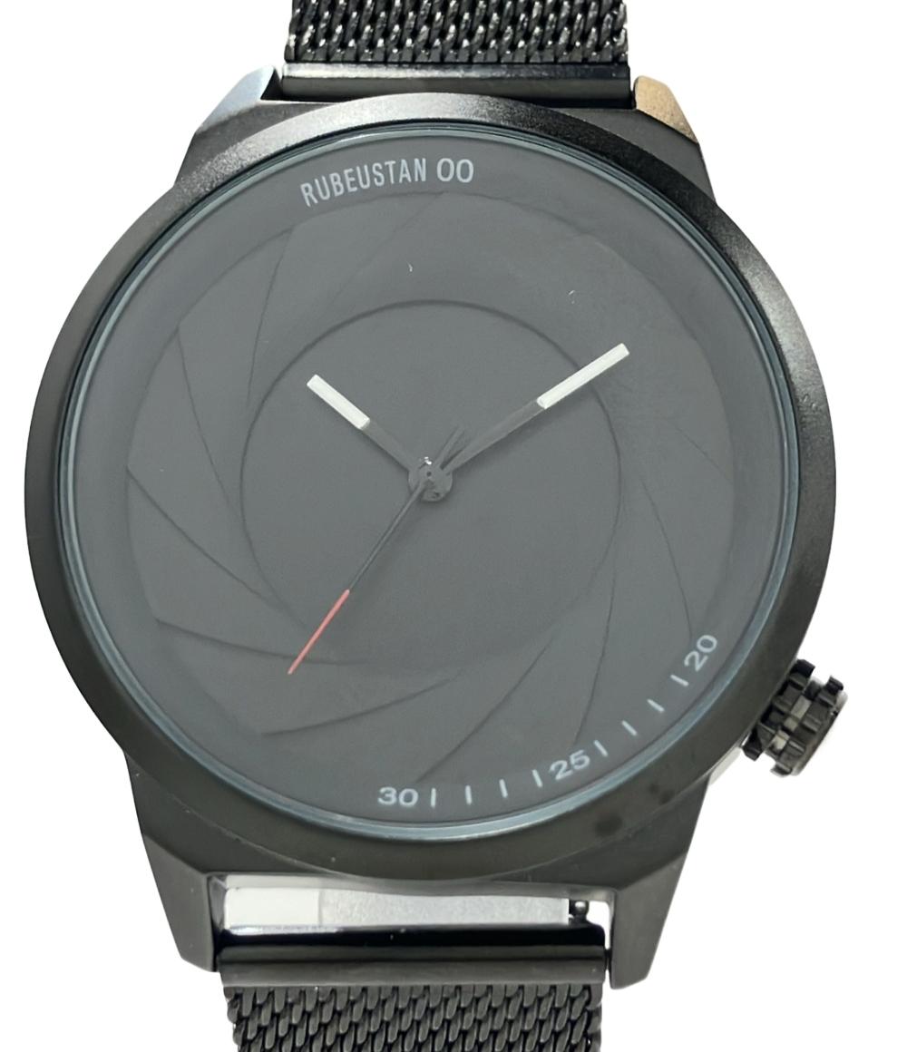 ルーベスタン ③-48  602　腕時計 クオーツ ブラック メンズ RUBEUSTAN