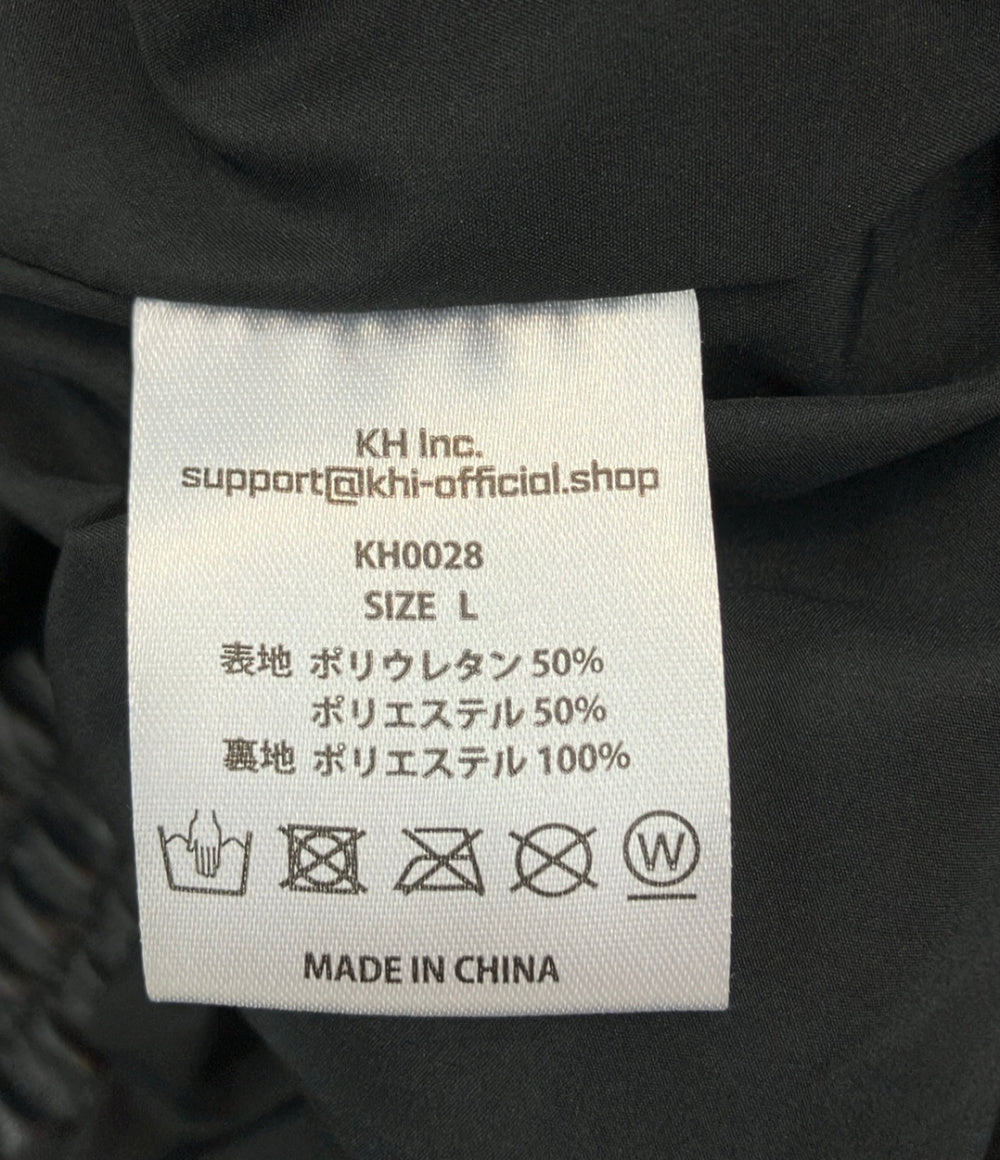 美品 KHI (KH INDUSTRY フェイクレザージャケット メンズ SIZE L ケーエイチインダストリー