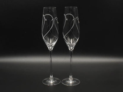 WEDGWOOD シャンパングラス 2点セット ペア プロミシス トゥーハーツ ウエッジウッド