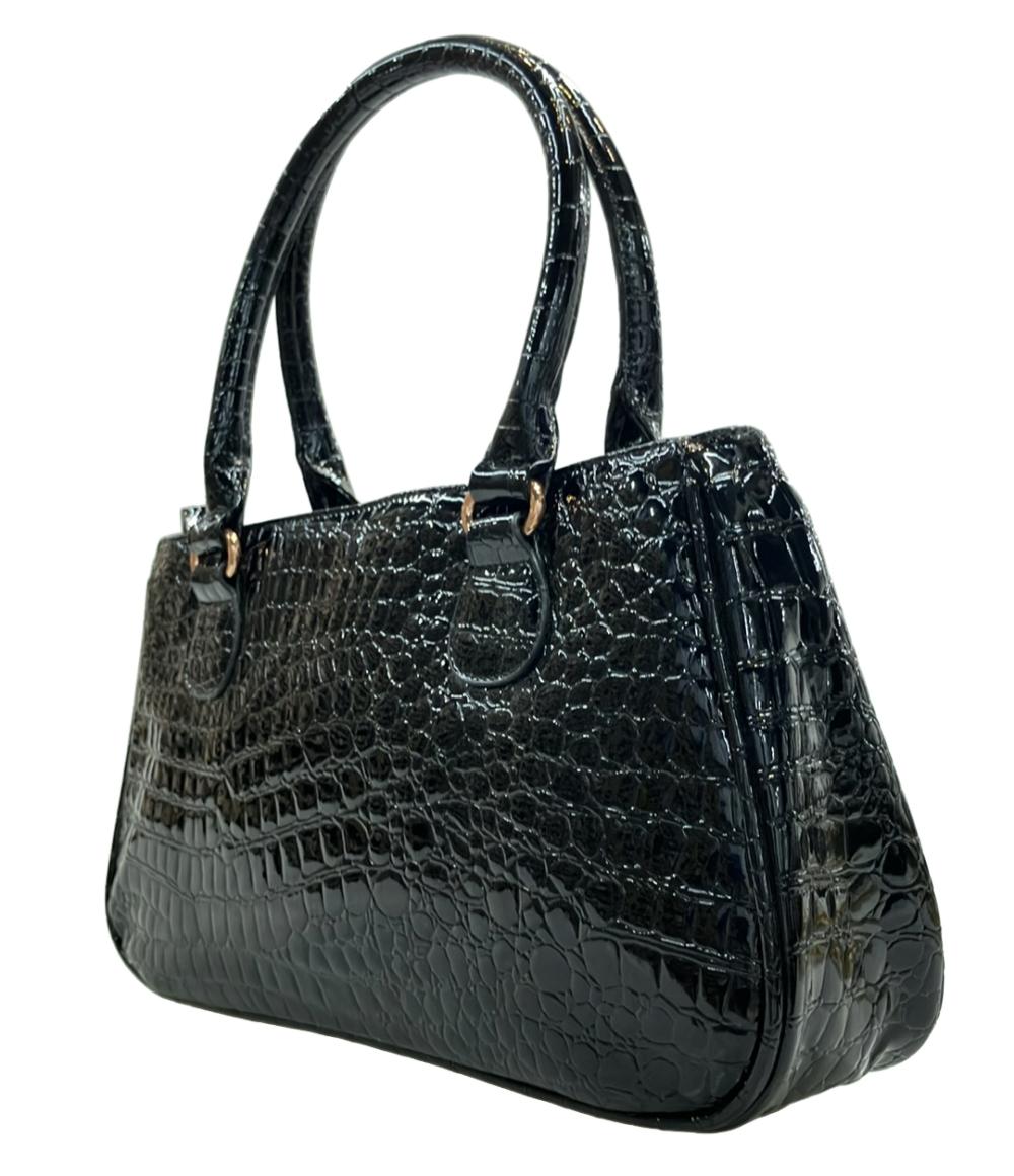 フォリフォリ ハンドバッグ クロコ型押し レディース Folli Follie