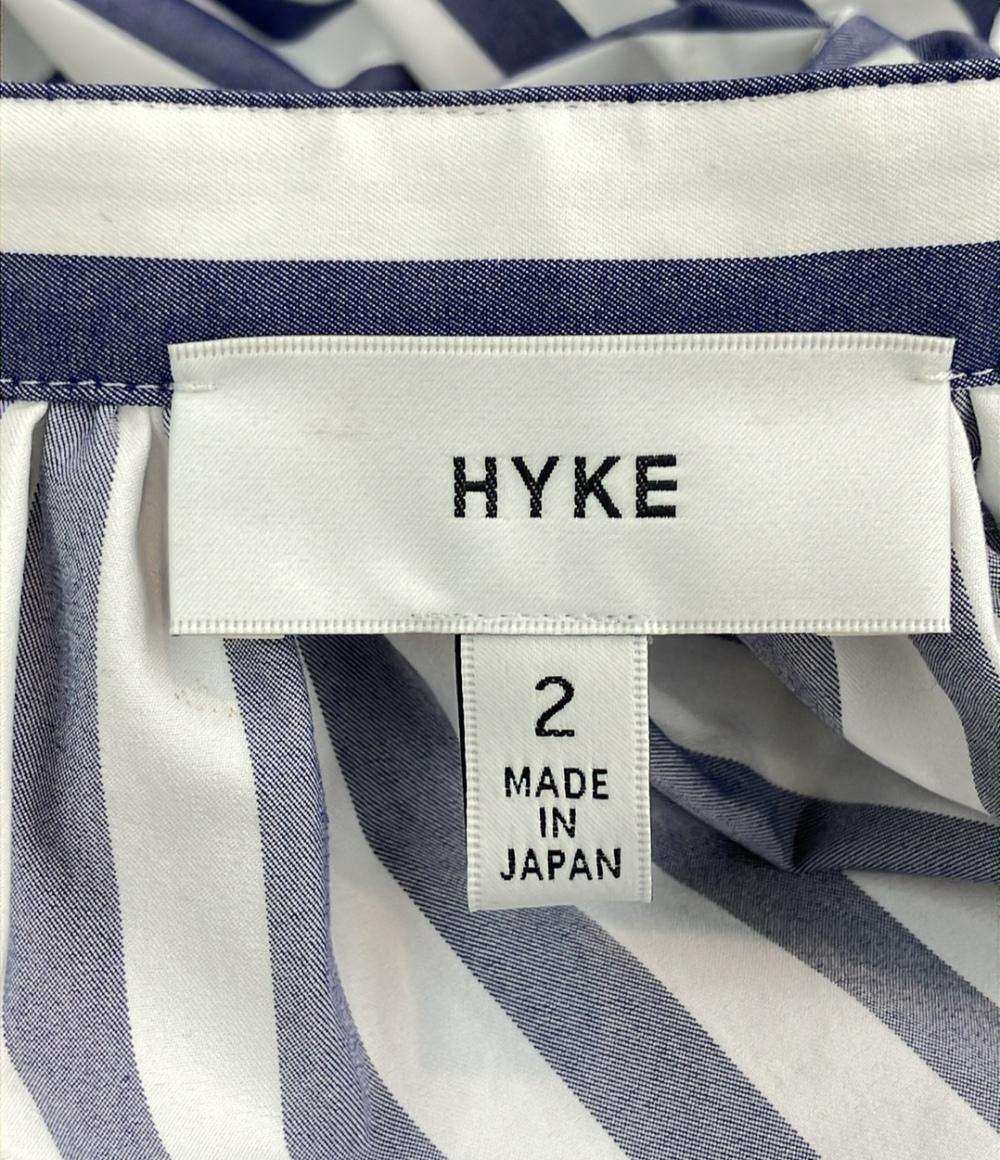 ハイク 長袖ワンピース ストライプ レディース SIZE 2 (M) HYKE