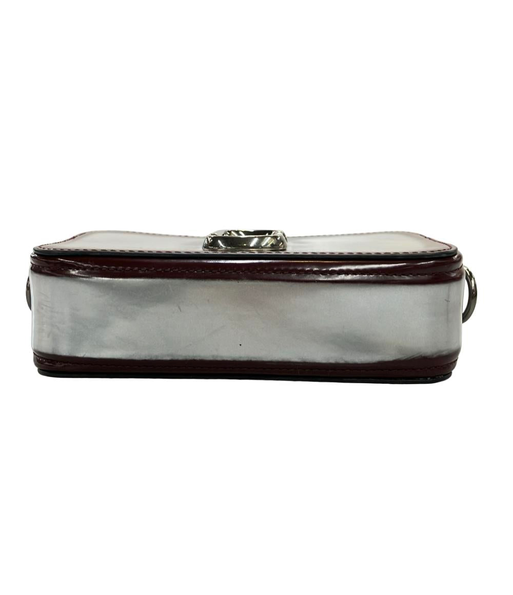 【美品】  MARC JACOBS / マークジェイコブス | チェッカー スナップショット ショルダーバッグ | ブラック/シルバー/レッド | レディース MARC JACOBS ショルダーバッグ 斜め掛け スナップショット レディース