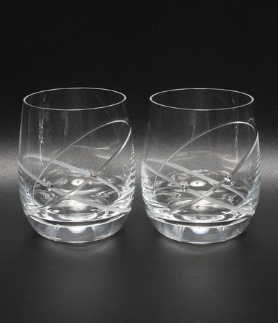 美品 WEDGWOOD グラス タンブラー 2点セット ペア プロミシス ウィズディスリング ウエッジウッド