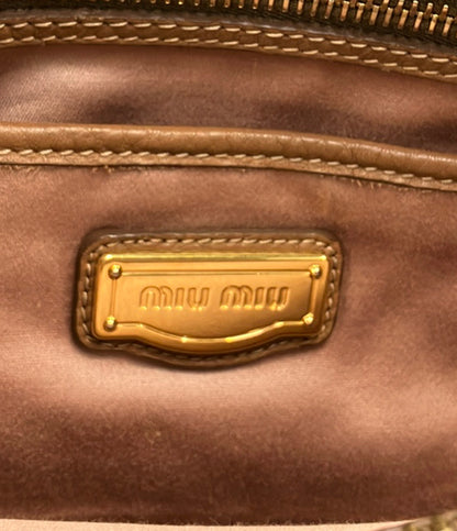 MIUMIU 2WAY トートバッグ ショルダーバッグ 斜め掛け レディース ミュウミュウ