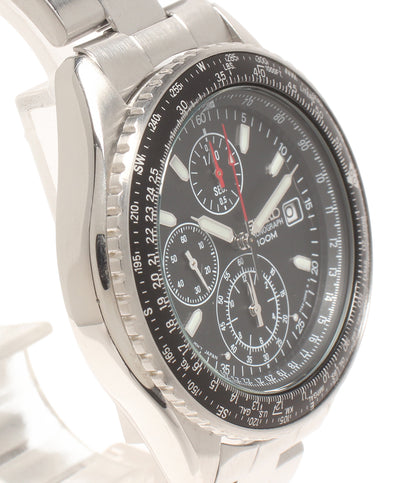 SEIKO 腕時計 クオーツ ブラック 7T92-0CF0 メンズ セイコー