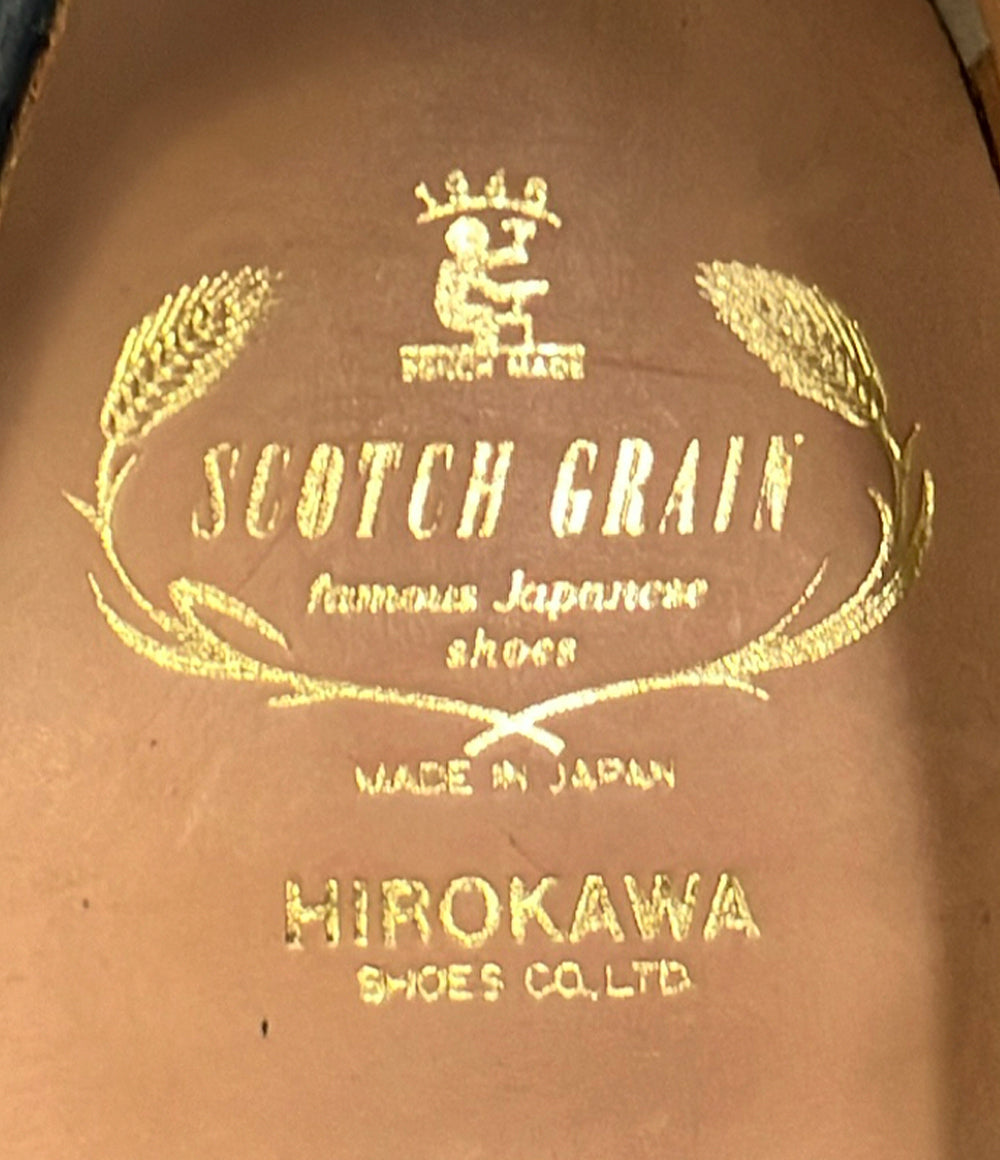 美品 SCOTCH GRAIN ローファー ウィングチップ メンズ SIZE 25.5 スコッチグレイン