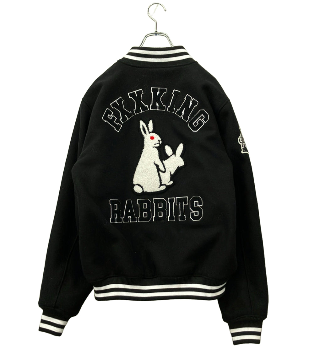 FR2 スタジャン スナップボタン Rabbits Emblem Varsity Jacket メンズ SIZE M エフアールツー