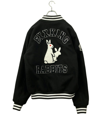 FR2 スタジャン スナップボタン Rabbits Emblem Varsity Jacket メンズ SIZE M エフアールツー