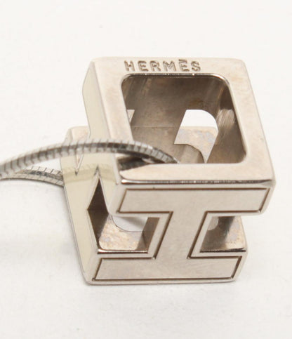 HERMES ネックレス カージュドアッシュ Hキューブ シルバー金具 レディース エルメス