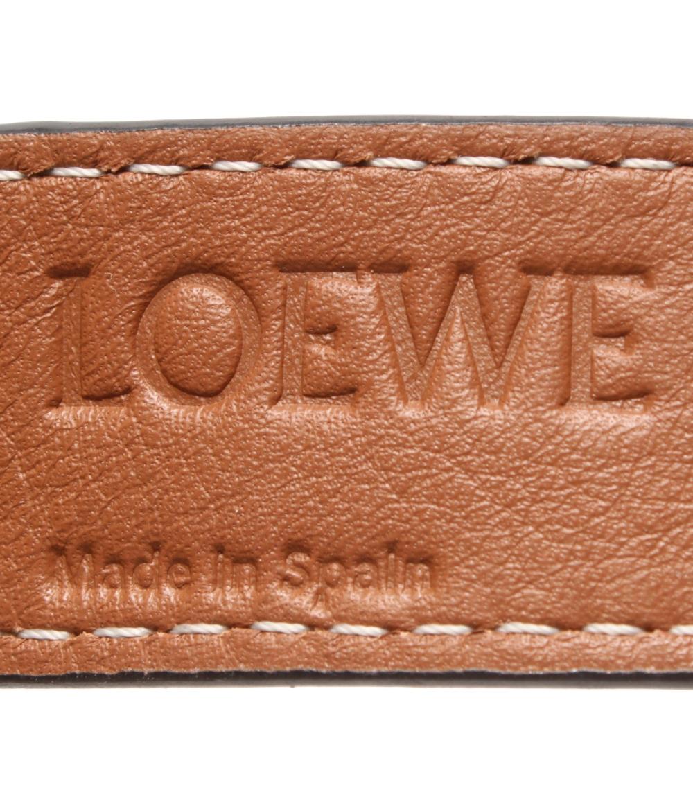 美品 LOEWE トートバッグ ラフィア バスケットバッグ ミディアム アナグラム レディース ロエベ