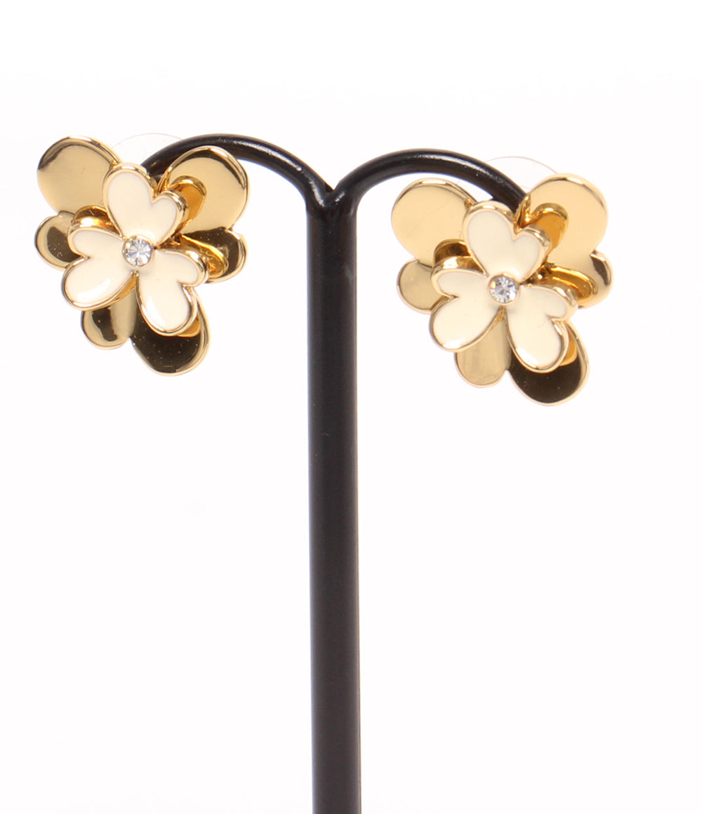 美品 Kate Spade ネックレス ピアス フラワーモチーフ リボンモチーフ 3点セット レディース ケイトスペード