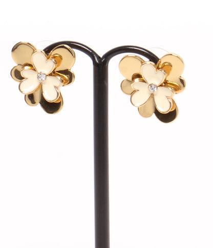 美品 Kate Spade ネックレス ピアス フラワーモチーフ リボンモチーフ 3点セット レディース ケイトスペード