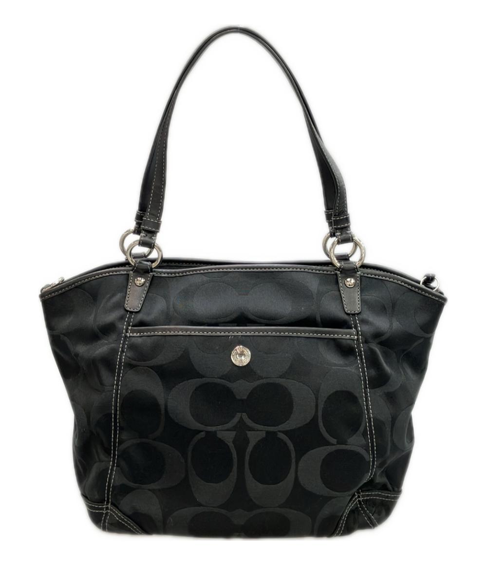 COACH 2WAY トートバッグ ショルダーバッグ 斜め掛け ラージシグネチャー F13139 レディース コーチ