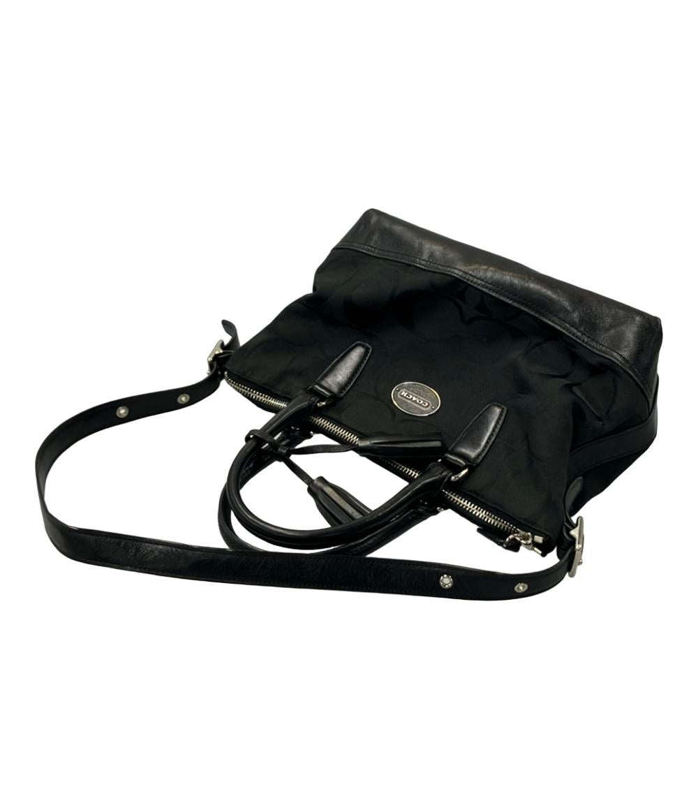 コーチ 2way ハンドバッグ ショルダーバッグ 肩掛け シグネチャー