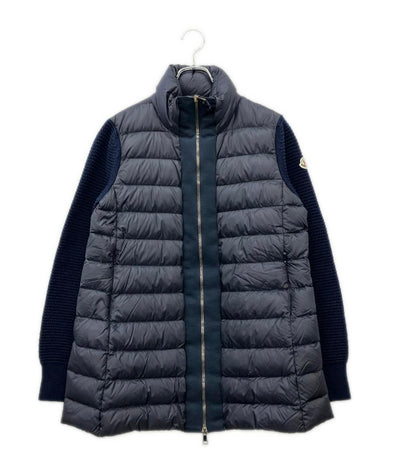 MONCLER ニット切替ダウンジャケット MAGLIONE TRICOT CARDIGAN D20939490500 98124 レディース メンズ SIZE M モンクレール