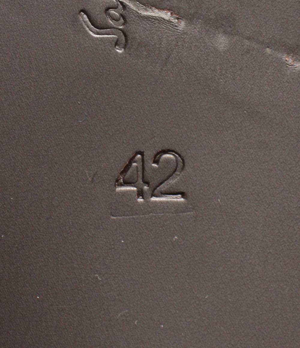 Salvatore Ferragamo レザースリッポン ローファー スクエアトゥ メンズ SIZE 42 (26cm) サルヴァトーレフェラガモ