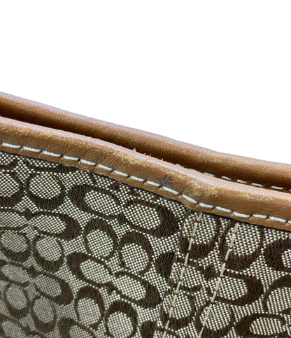 美品 COACH ショルダーバッグ 斜め掛け ミニシグネチャー 6386 レディース コーチ