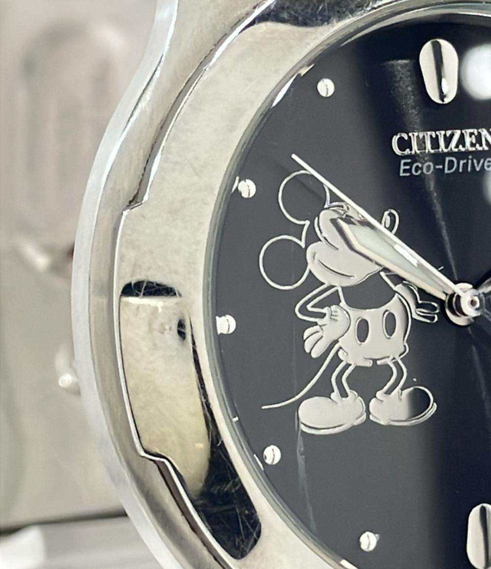 CITIZEN 腕時計 ディズニー ミッキーマウス ソーラー ブラック E111