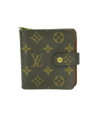 ルイヴィトン 二つ折り財布 コンパクトジップ モノグラム M61667 メンズ LOUIS VUITTON