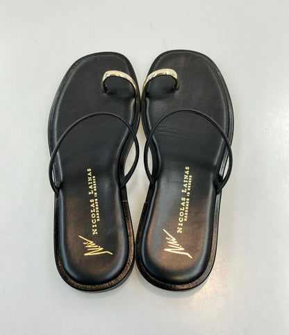 美品 ニコラスライナス フラットサンダル サムリング レディース SIZE 38 (L) NICOLAS LAINAS