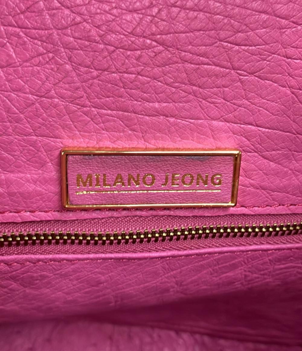 美品 MILANO JEONG 2way トートバッグ ショルダーバッグ 斜め掛け レディース