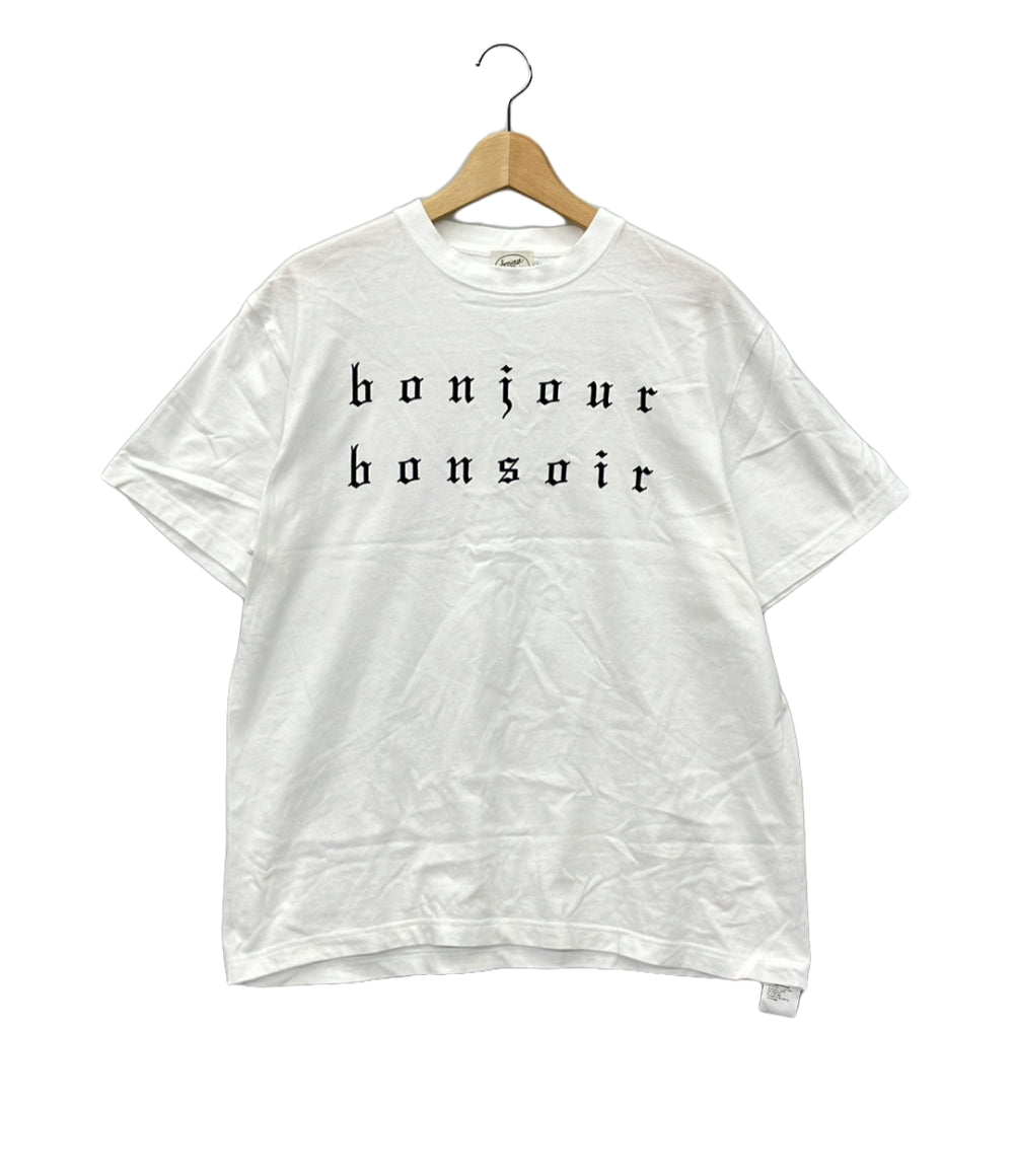 ボンジュールボンソワール 半袖Tシャツ ZPM-2716-B メンズ SIZE L bonjour bonsoir