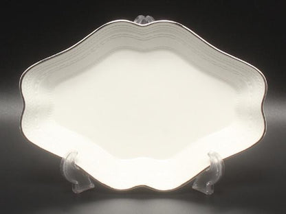 美品 ウエッジウッド ダイヤディッシュ 皿 22cm インタグリオ プラチナ WEDGWOOD