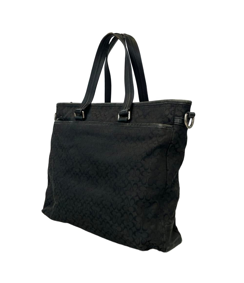 COACH 2WAY トートバッグ ショルダーバッグ 斜め掛け ミニシグネチャー