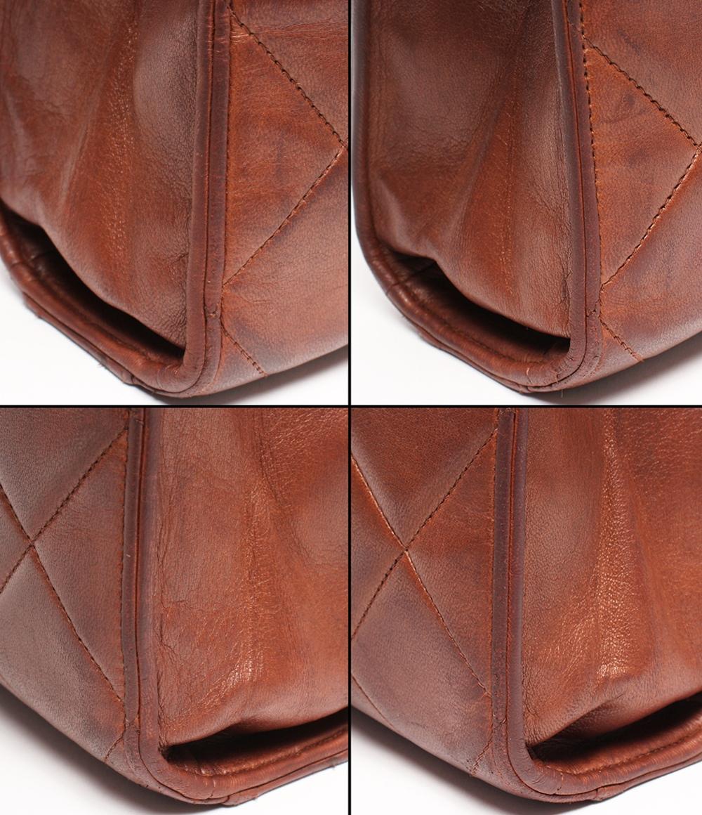 シャネル ブリーフケース ビジネスバッグ ゴールド金具 マトラッセ