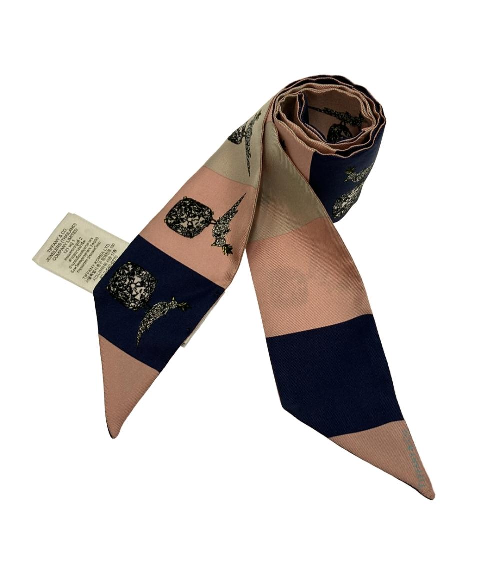 美品TIFFANY &Co. ティファニー シルク Scalf スカーフ 美品 TIFFANY&Co. スカーフ シルク100% レディース ティファニー