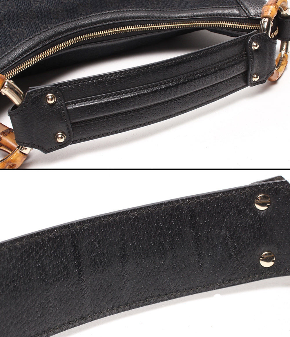GUCCI ショルダーバッグ 肩掛け バンブー GGキャンバス ワンショルダー 137577 205011 レディース グッチ