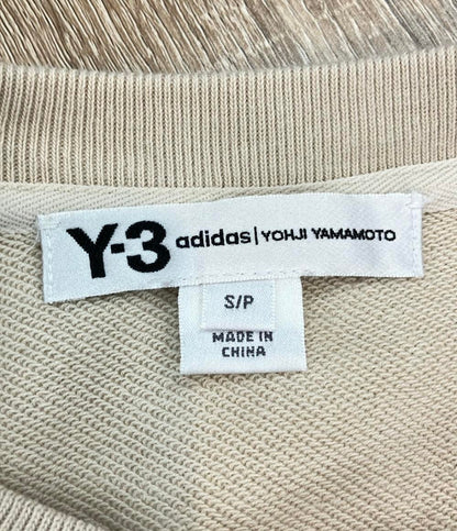 Y-3 スウェットシャツ ×adidas サイドライン オーバーサイズ 裾サイドスリット クリーム M 3 STP FT CREW SWEATER RN88387 メンズ SIZE S ワイスリー