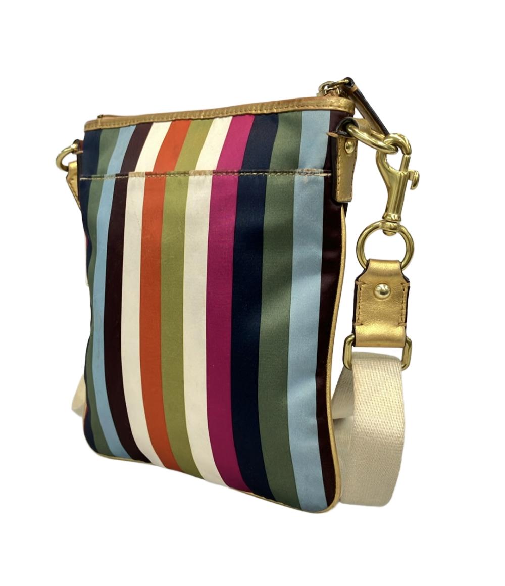 COACH ショルダーバッグ ストライプ柄 レディース コーチ