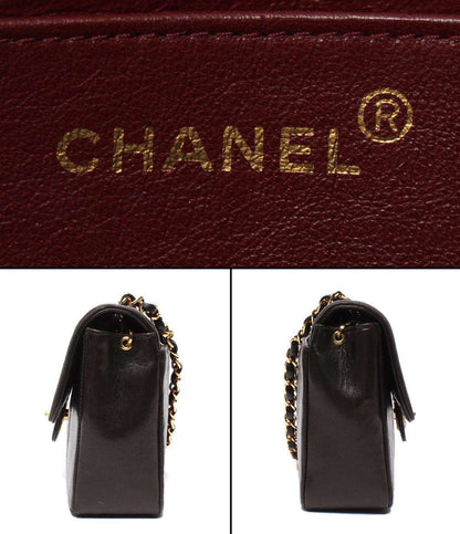 CHANEL チェーンショルダーバッグ ゴールド金具 2番台 シングルチェーン シングルフラップ マドモアゼル レディース シャネル
