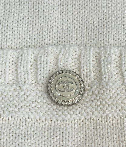 CHANEL 長袖 ココマークボタン コットンニット P53666K06997 レディース SIZE 40 (S) シャネル