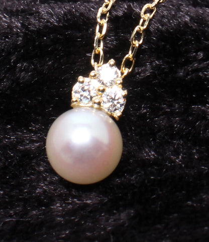 美品 ミキモト ネックレス K18 パール レディース MIKIMOTO