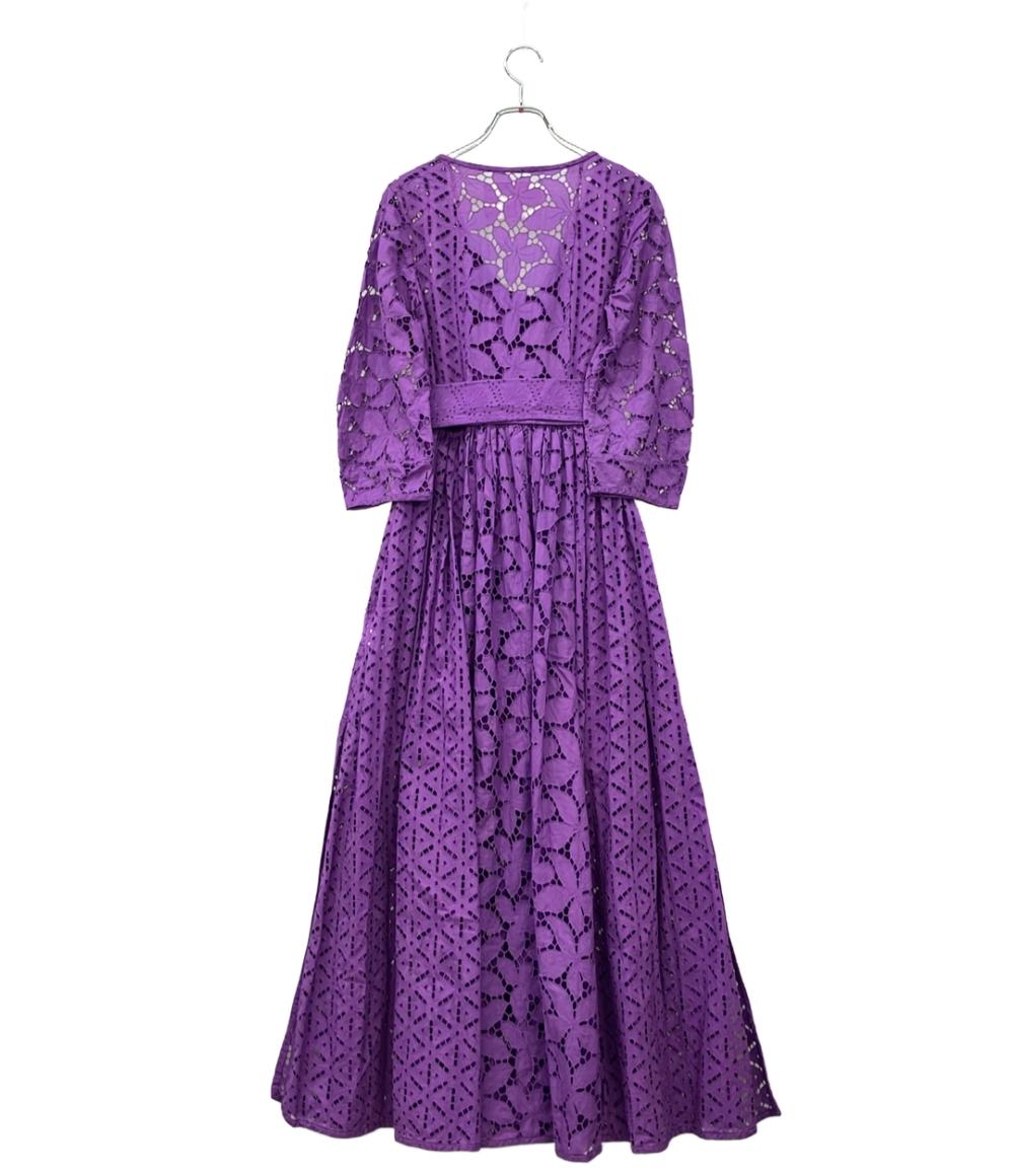 訳あり MYLAN 長袖ワンピース オールオーバーレースラップドレス ペチコート付き レディース SIZE S マイラン